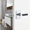 Sure-Loc Hardware Sure-Loc Hardware Levanto Passage Rosette, Polished Chrome, Knurled Grip in Flat Black LV101 26 GRIP-KN FBL - alternate 2
